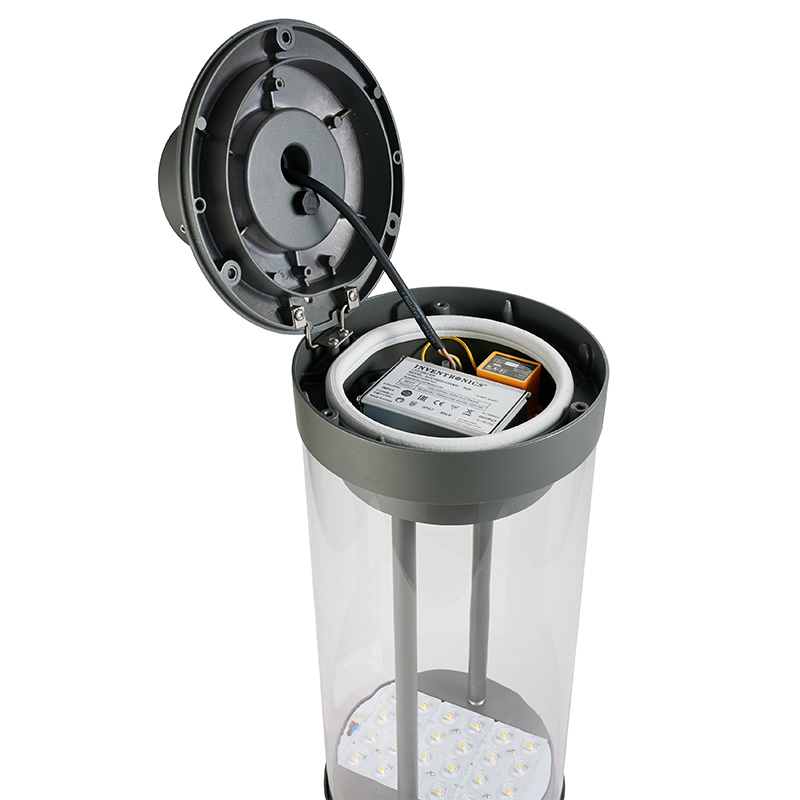 YMLED-6108 Aluminium PC Body LED Post Top Lampu Landskap