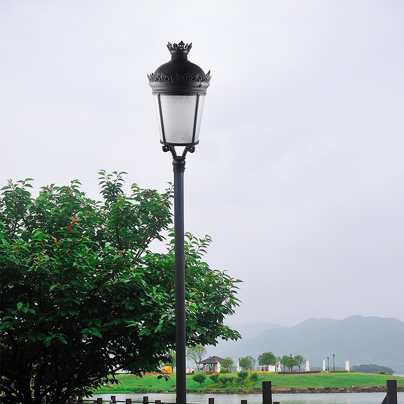 YMLED-6125 Lampu Atas Pos LED Aluminium Klasik Eropah Eropah